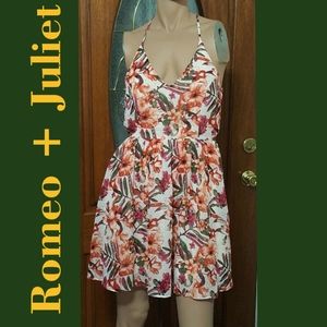 NW Floral Romeo + Juliet Couture Fit & Flare Dress